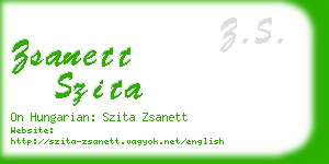 zsanett szita business card